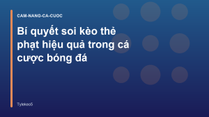 Read more about the article Bí quyết soi kèo thẻ phạt hiệu quả trong cá cược bóng đá