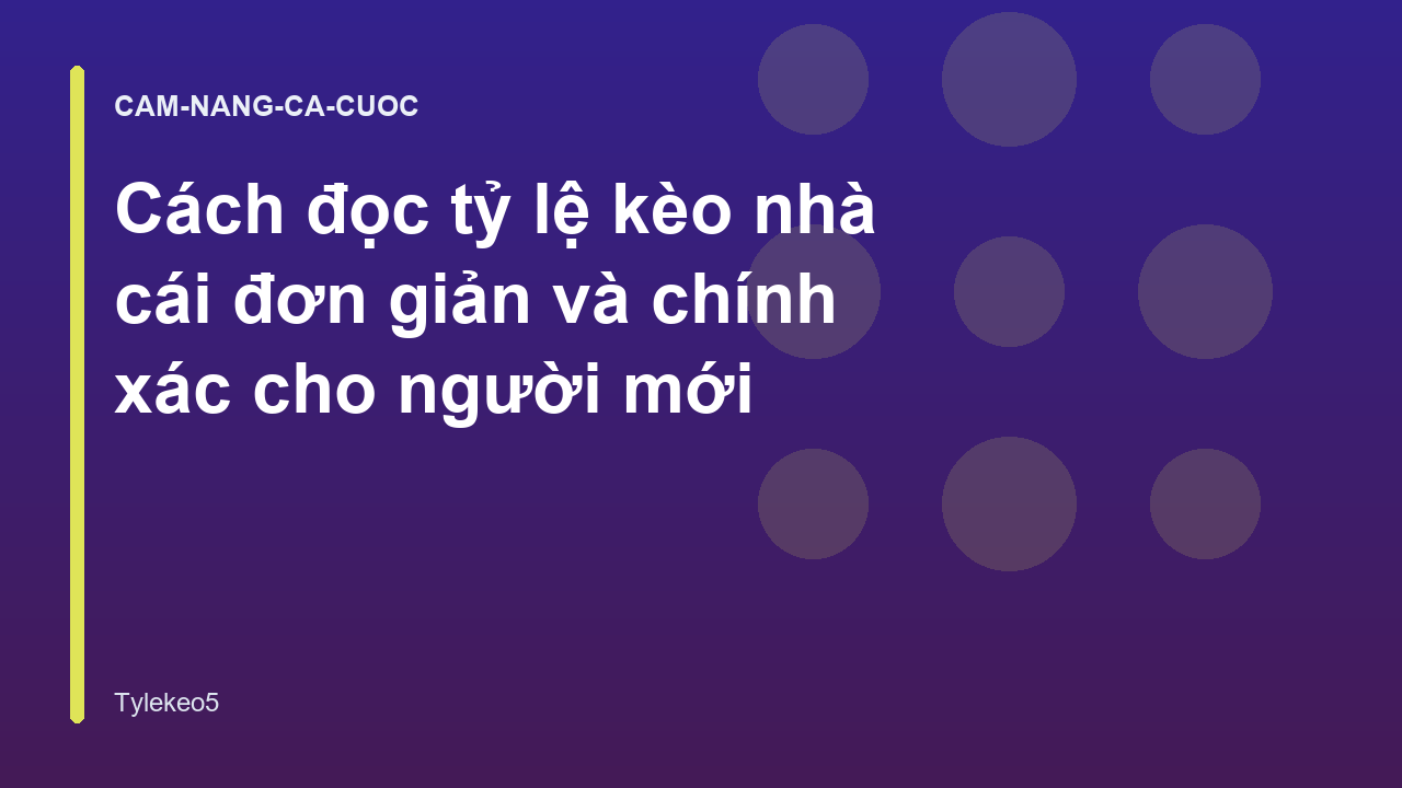Read more about the article Cách đọc tỷ lệ kèo nhà cái đơn giản và chính xác cho người mới