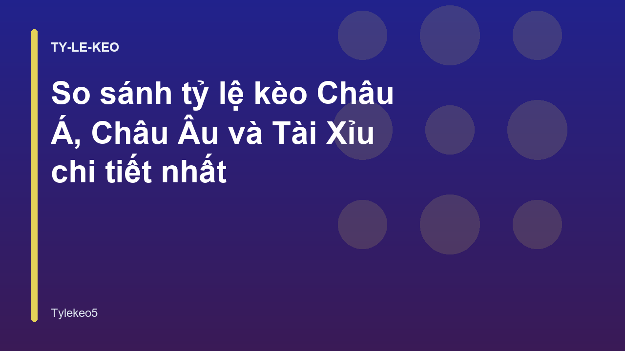 Read more about the article So sánh tỷ lệ kèo Châu Á, Châu Âu và Tài Xỉu chi tiết nhất